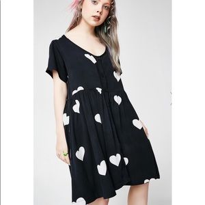 Lazy Oaf Mono Heart Dress